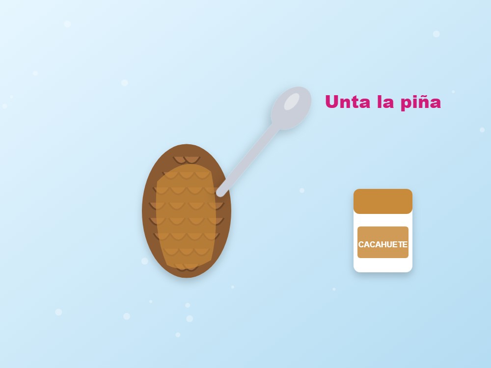 Comedero para pájaros con piñas: ilustración de los pasos 3 y 4