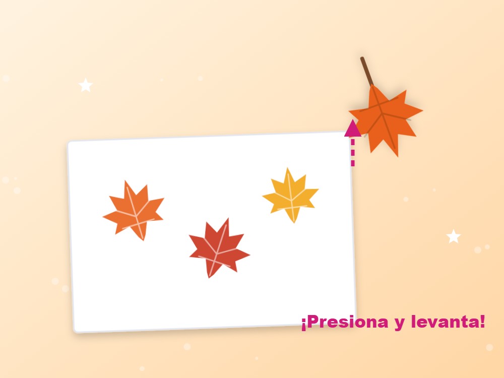 Estampar hojas de otoño con pintura: ilustración de los pasos 5 y 6