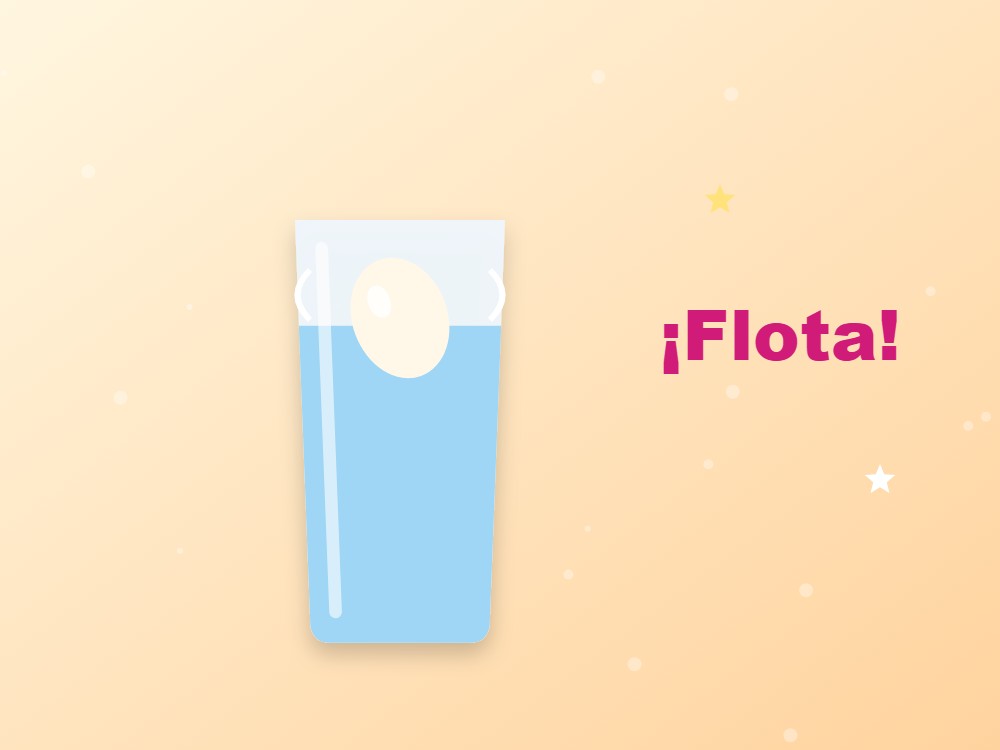 El huevo que flota: experimento con agua y sal: ilustración de los pasos 5 y 6