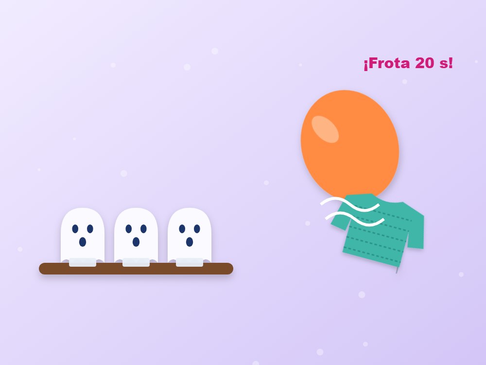 Fantasmas que bailan con electricidad estática: ilustración de los pasos 3 y 4