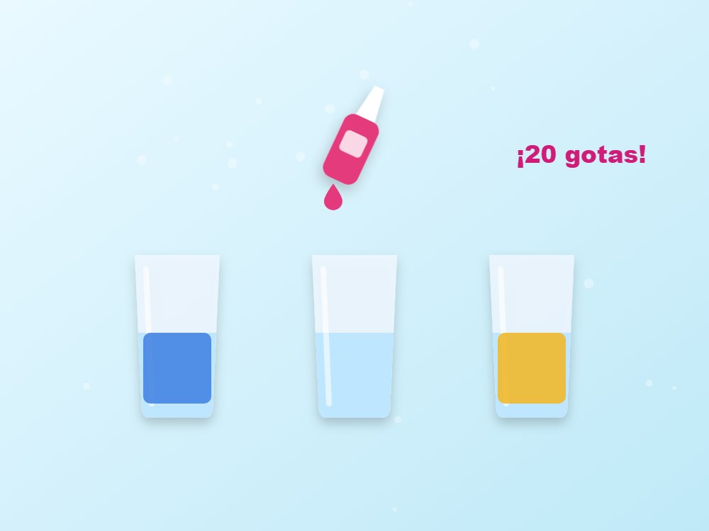 Flores que cambian de color: ilustración de los pasos 1 y 2