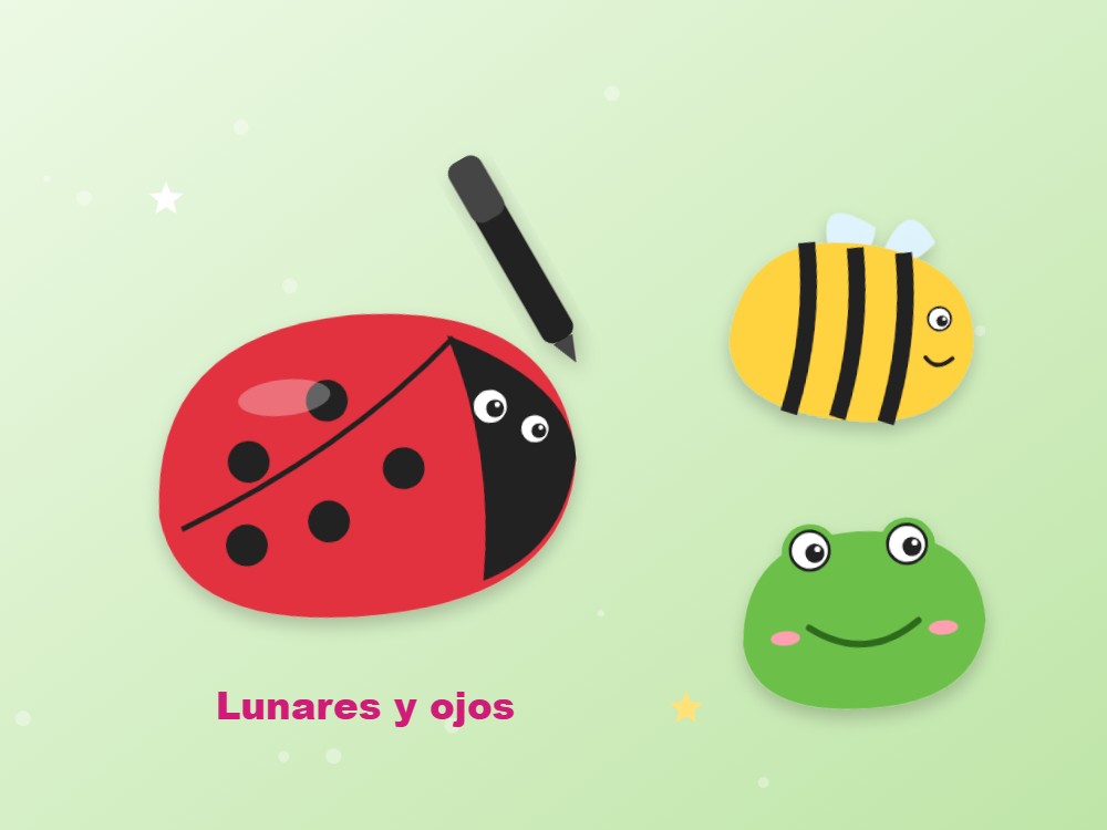 Piedras pintadas: mariquitas, abejas y ranas: ilustración de los pasos 5 y 6